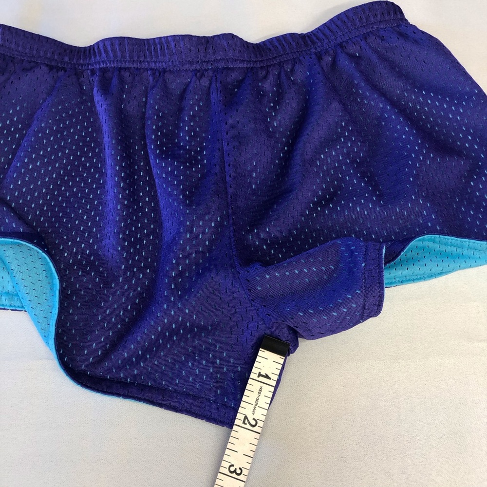 Turquoise Purple Reversible Athletic Shorts - Picture 9 of 16